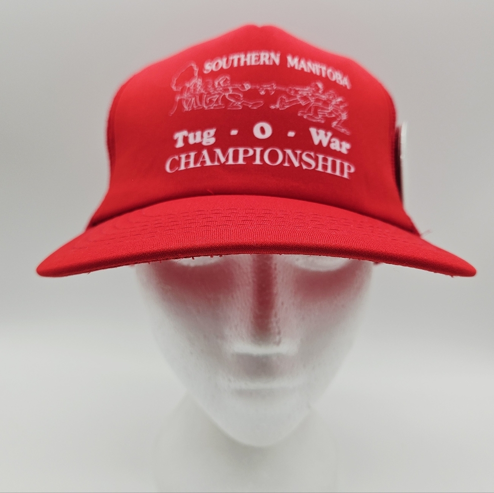 VINTAGE | Southern Manitoba Tug-O-War Championship mesh snapback trucker cap hat